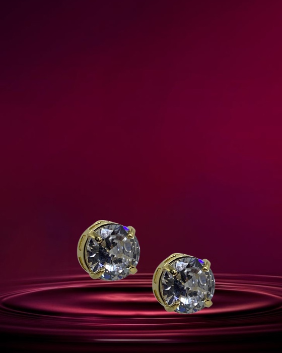 20A Brinco Dada zirconia ouro