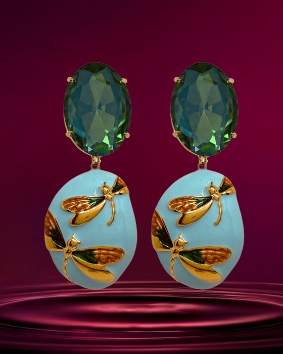 06F Brinco Gisele azul