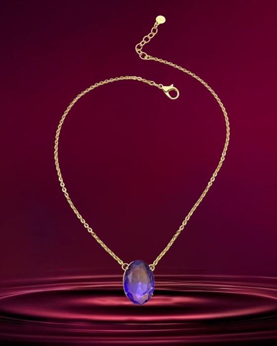 08C Colar Laura cristal roxo