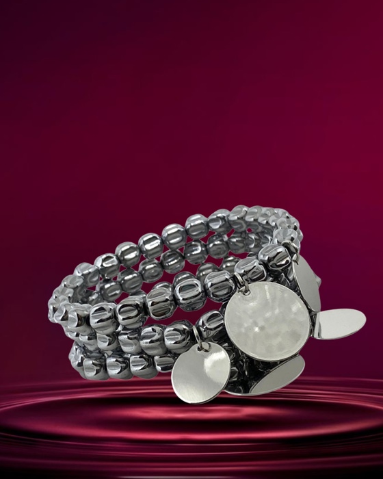 03R kit de pulseiras Lana prata