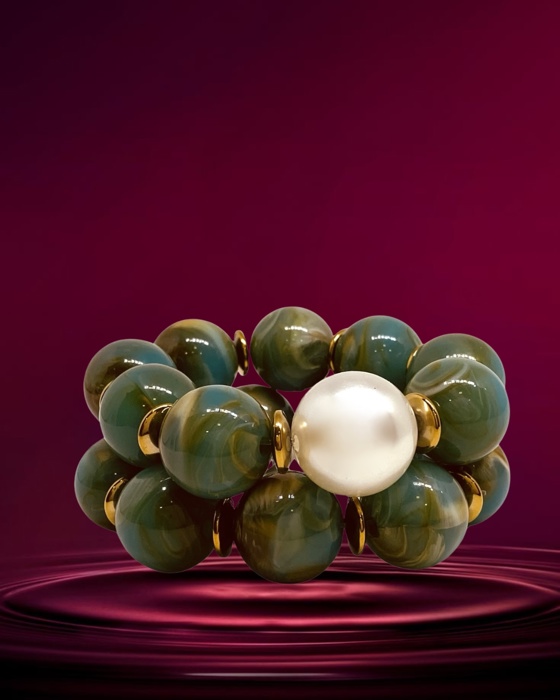 06M Pulseira dupla Ali verde