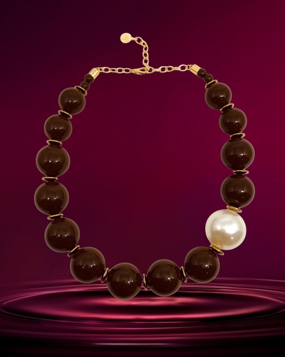 01S Colar Carol marrom