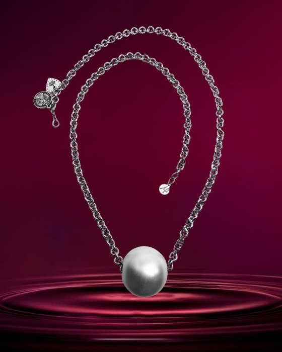 03C Colar Ravena prata