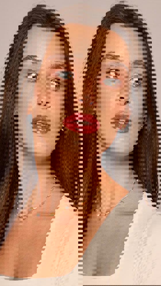 Colar Curto Grão 2 Banhos LPLB57