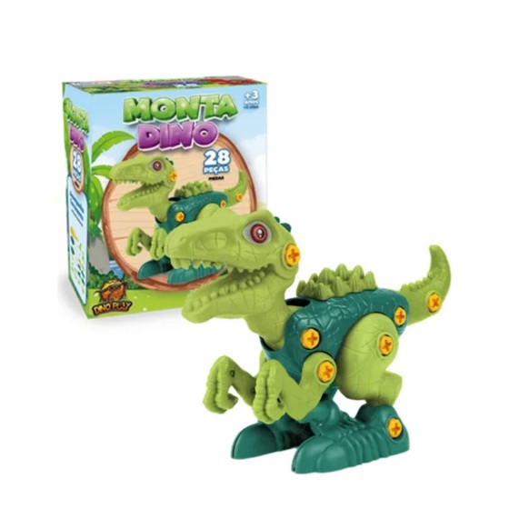 Dinossauro Velociraptor Para Montar – Brinquedo Criativo Infantil