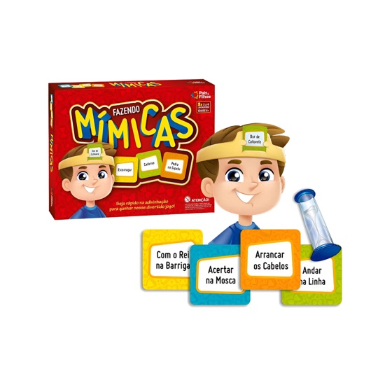 Jogo Divertido de Mímicas Pais & Filhos – 216 Cartas | Ideal para Família