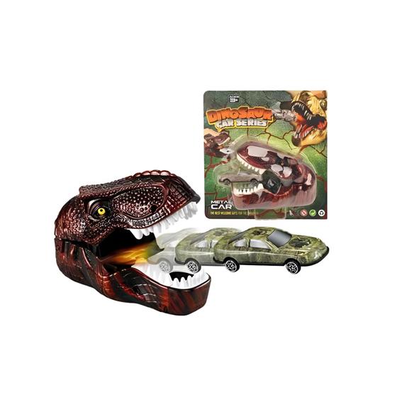 Lançador de Carrinho Dino Turbo – Acompanha Carrinho de Metal