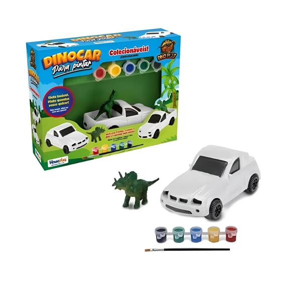Dinocar para Pintar – Aventura, Arte e Diversão em um Só Brinquedo!