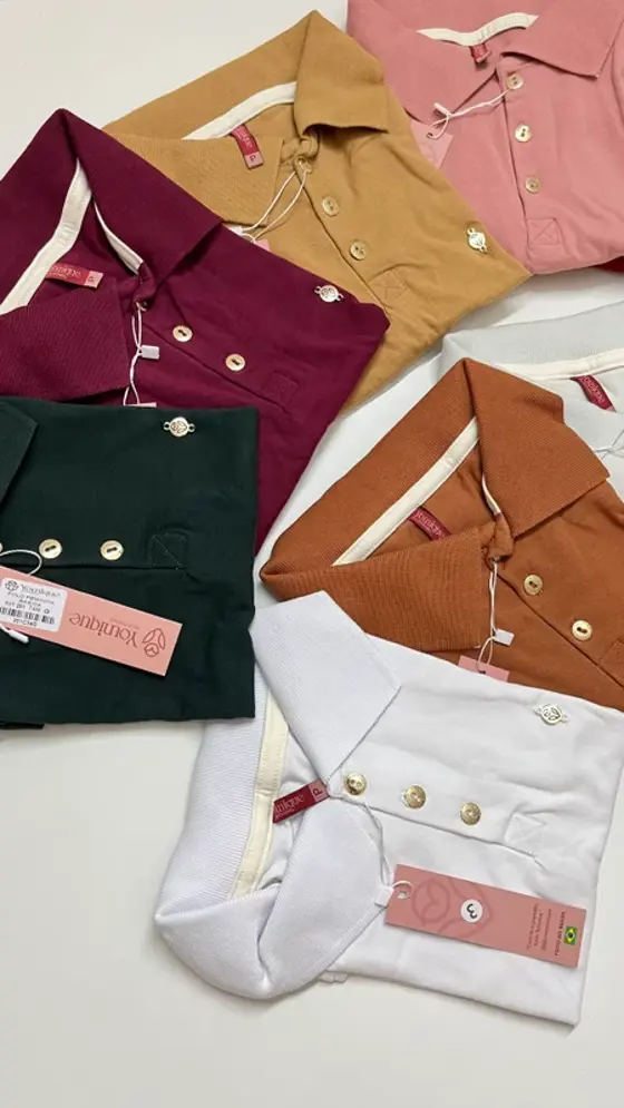 201- BLUSA GOLA POLO EM COTTON