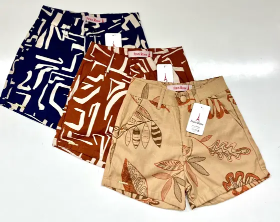 19401- SHORT LINHO ESTAMPADO MODELO RYPE (CURTO)