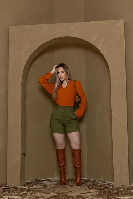 1005- BLUSA MANGA LONGA NO VISCOLINHO