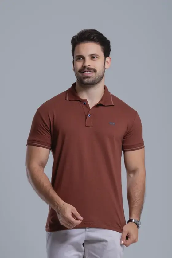 Polo estampa alto relevo