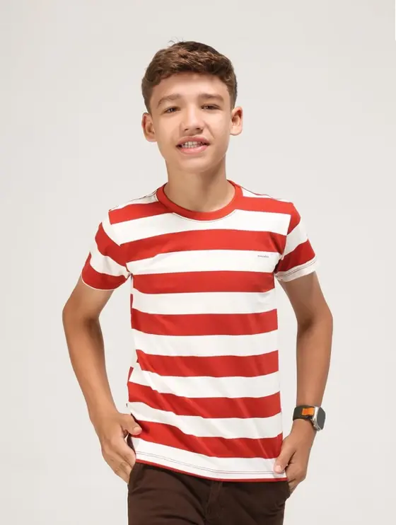 Camisa Infantil gola redonda Listrada