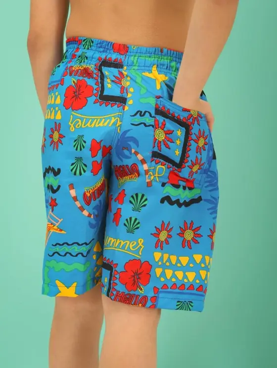 Shorts Tactel Estampado Infantil e Juvenil