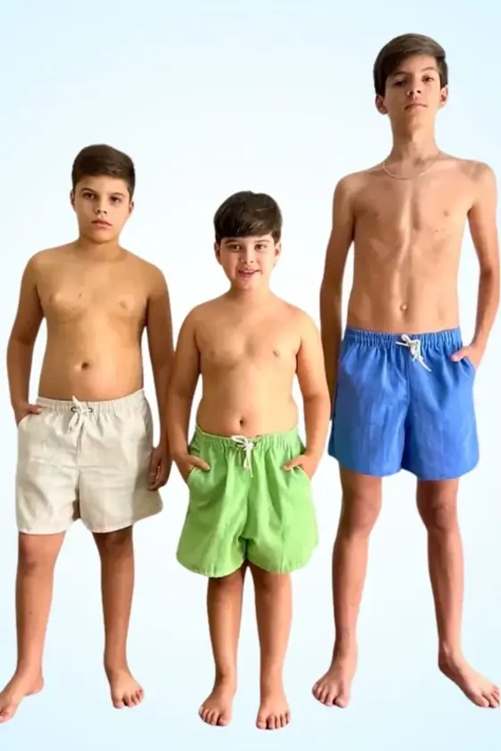 Bermuda Em Linho Infanto-juvenil Masculino
