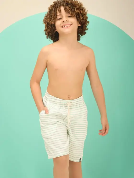 Bermuda Sarja Infanto-juvenil Masculino Tecido Macio Com Elástico