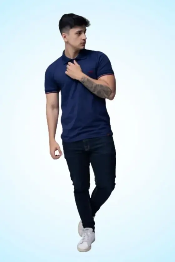 Imagem de destaque 5 de Camisa Gola Polo Adulto Tecido Em Algodão 100% Premium