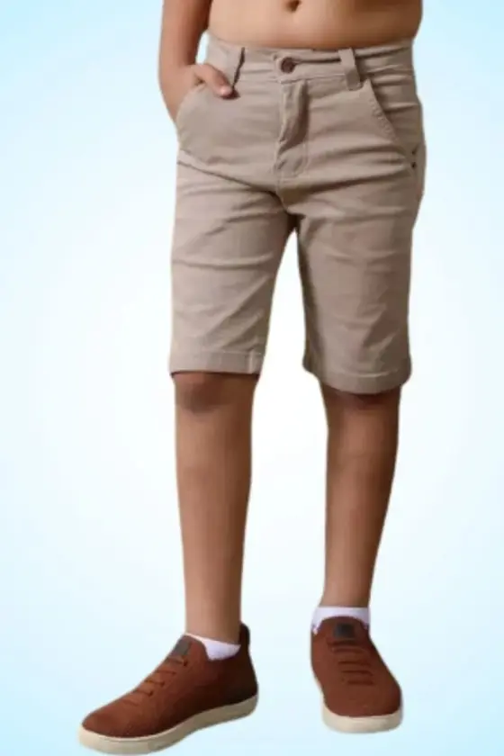 Imagem de destaque 7 de Bermuda Infantil E Juvenil Tecido Brim Esporte Fino Social