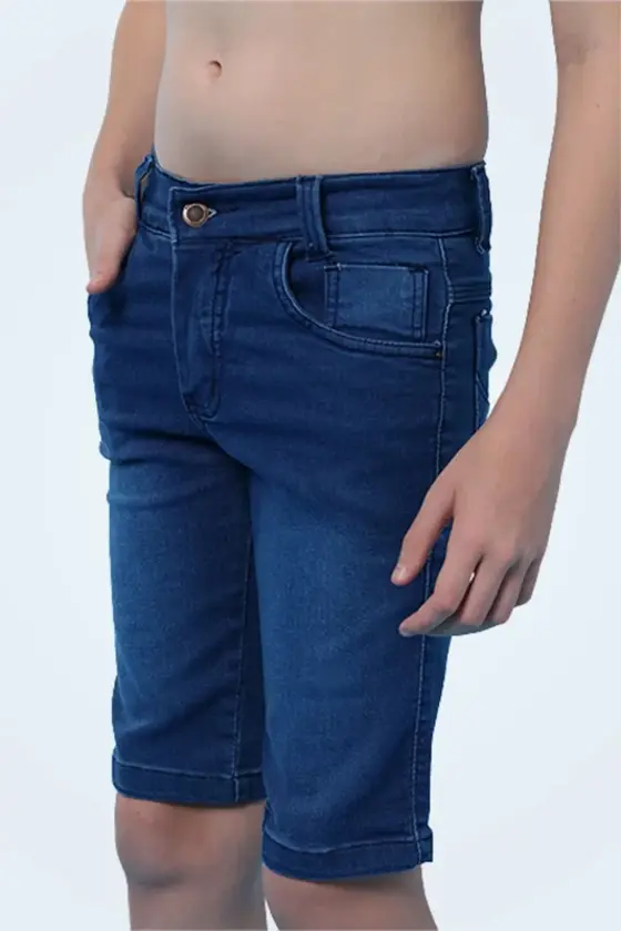 Imagem de destaque 4 de Bermuda Jeans Infantil E Juvenil Masculino Tradicional