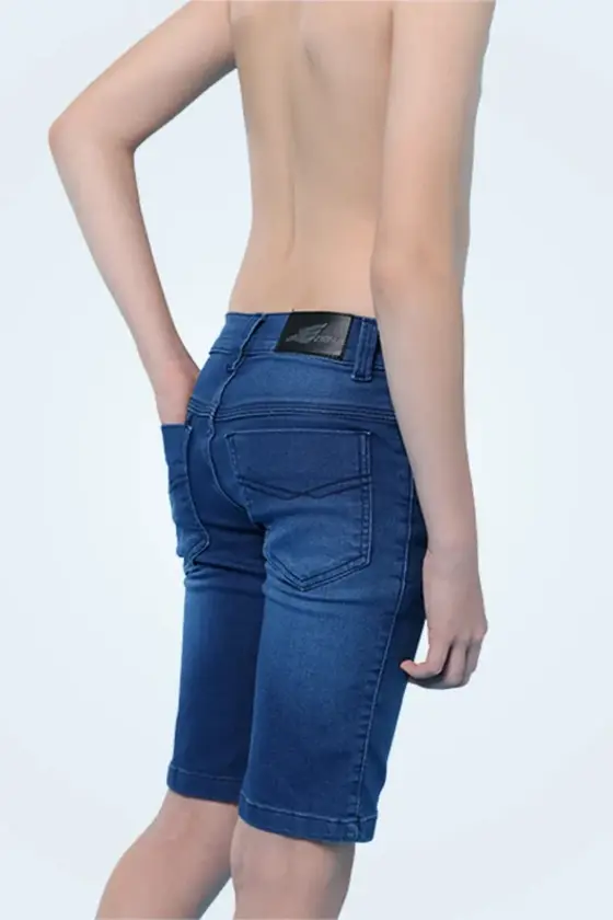 Imagem de destaque 5 de Bermuda Jeans Infantil E Juvenil Masculino Tradicional