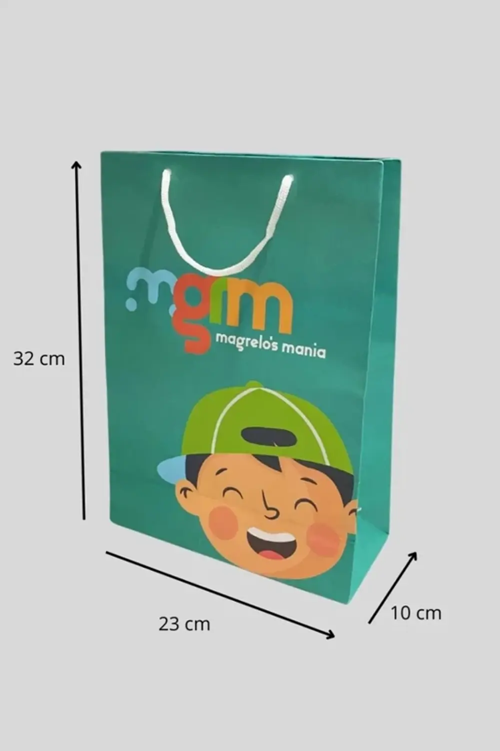 Imagem de destaque 3 de Sacola de Presente Personalizada Magrelo's Mania Kit 20 Unidades