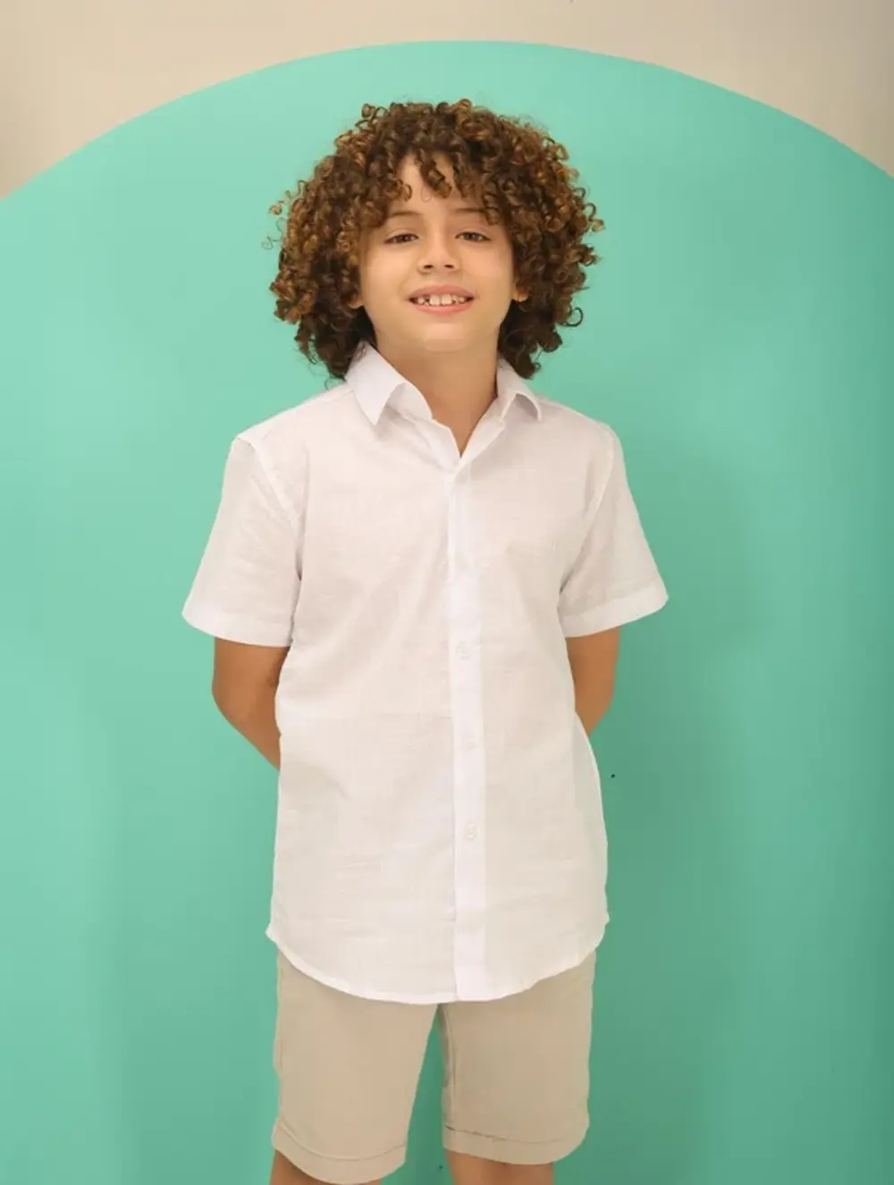 Imagem de destaque 3 de Blusa Manga Curta Lisa de Tecido