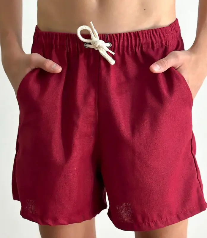 Imagem de destaque 6 de Bermuda Em Linho Infanto-juvenil Masculino