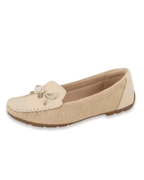 Sapatilha Mocassim feminino Modare Ultraconforto Multi natural/creme