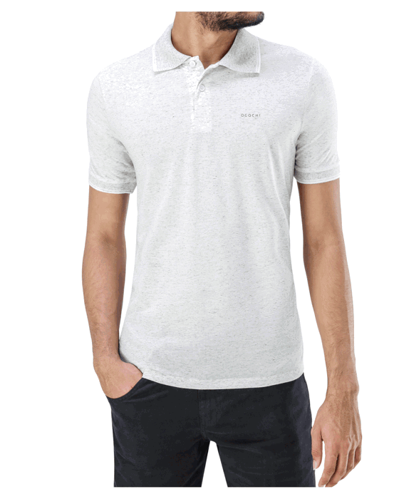 Camisa Masculina Gola Polo Ogochi cor Argila