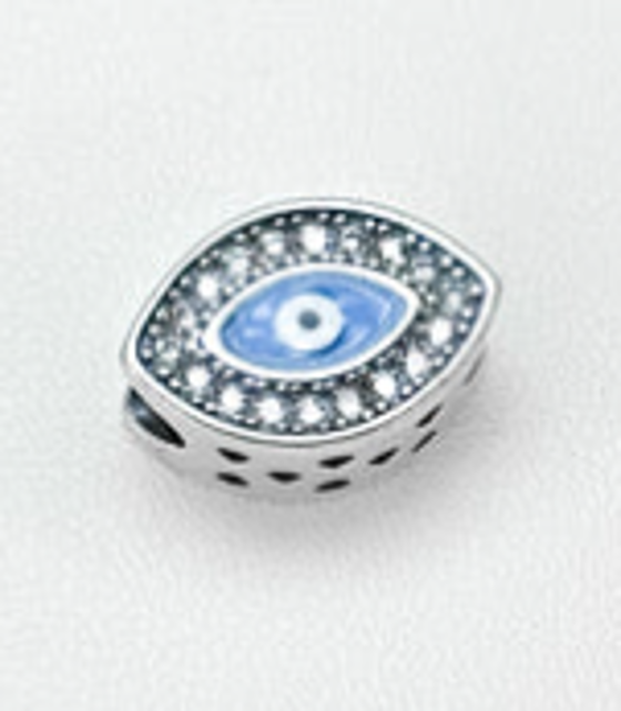 Berloque Separador Olho Grego Cravejado