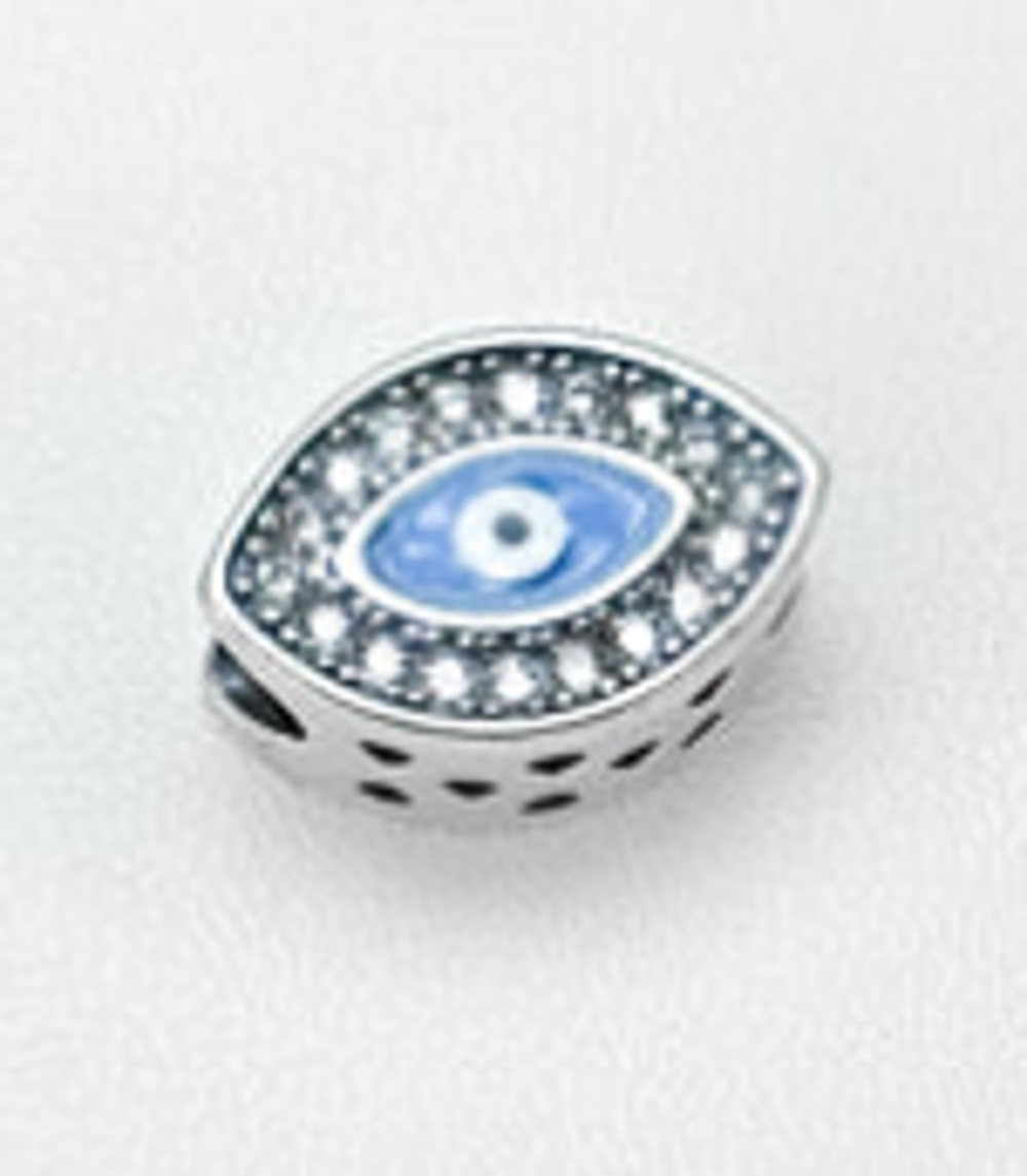 Imagem de destaque 3 de Berloque Separador Olho Grego Cravejado