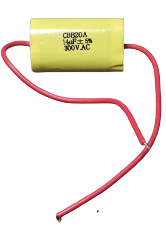CAPACITOR PARA MOTOR DE PORTAS DE AÇO AUTOMÁTICO DE 14uF X 300V.AC