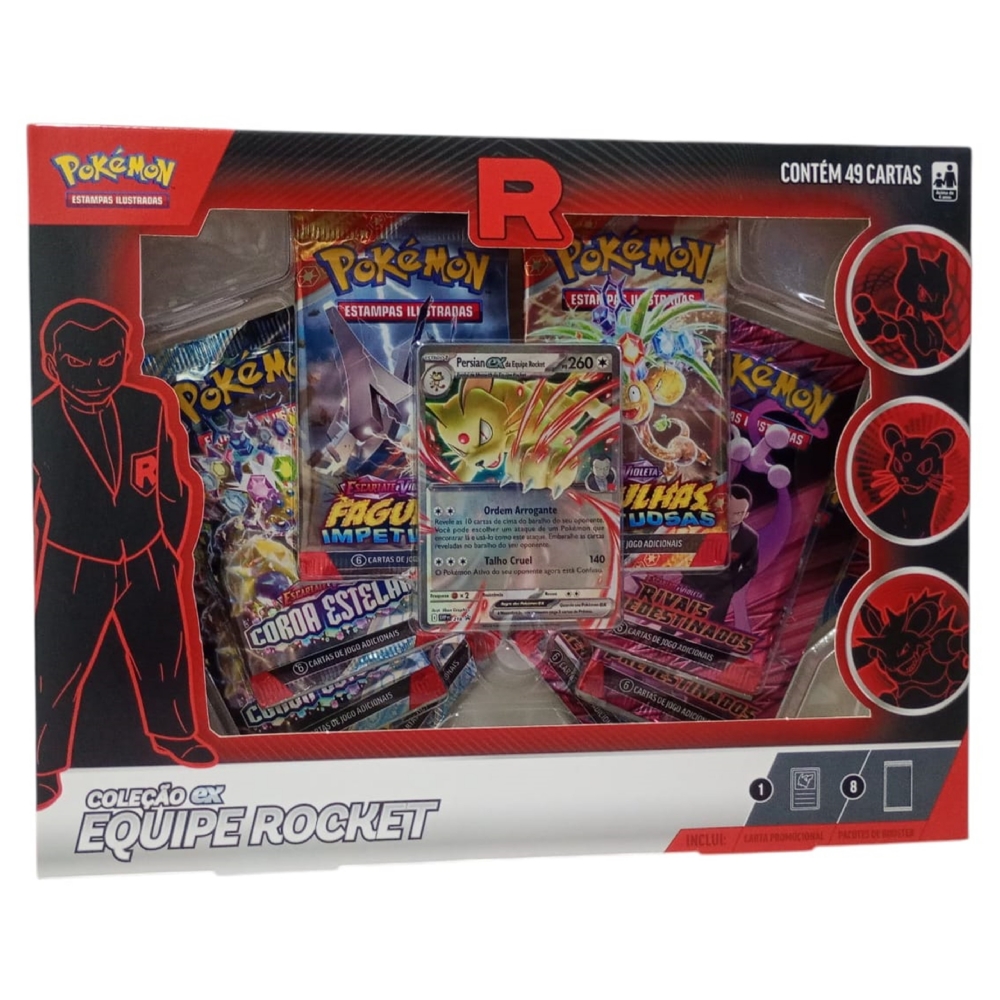 Box Pokémon - Coleção Ex Equipe Rocket - Copag